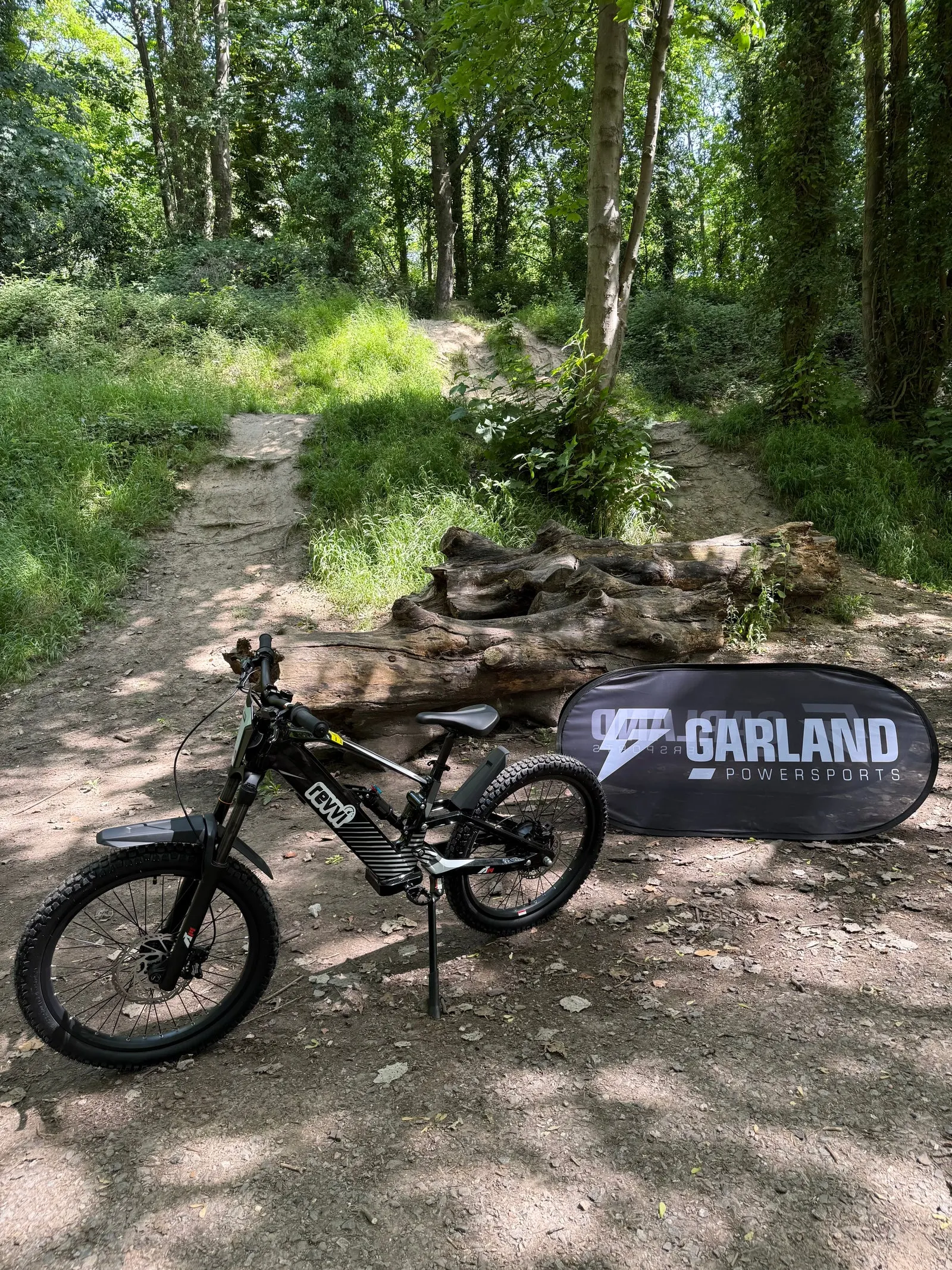 Revvi 20 Plus and Revvi 24 electric bikes in the Garland Powersports showroom