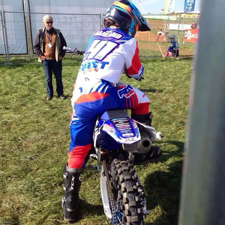 Liam Garland representing Team GB in motocross