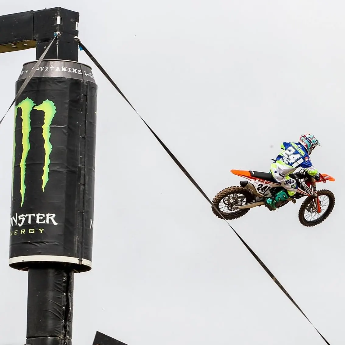 Liam Garland competing in the MXGP class at Matterley Basin in 2016