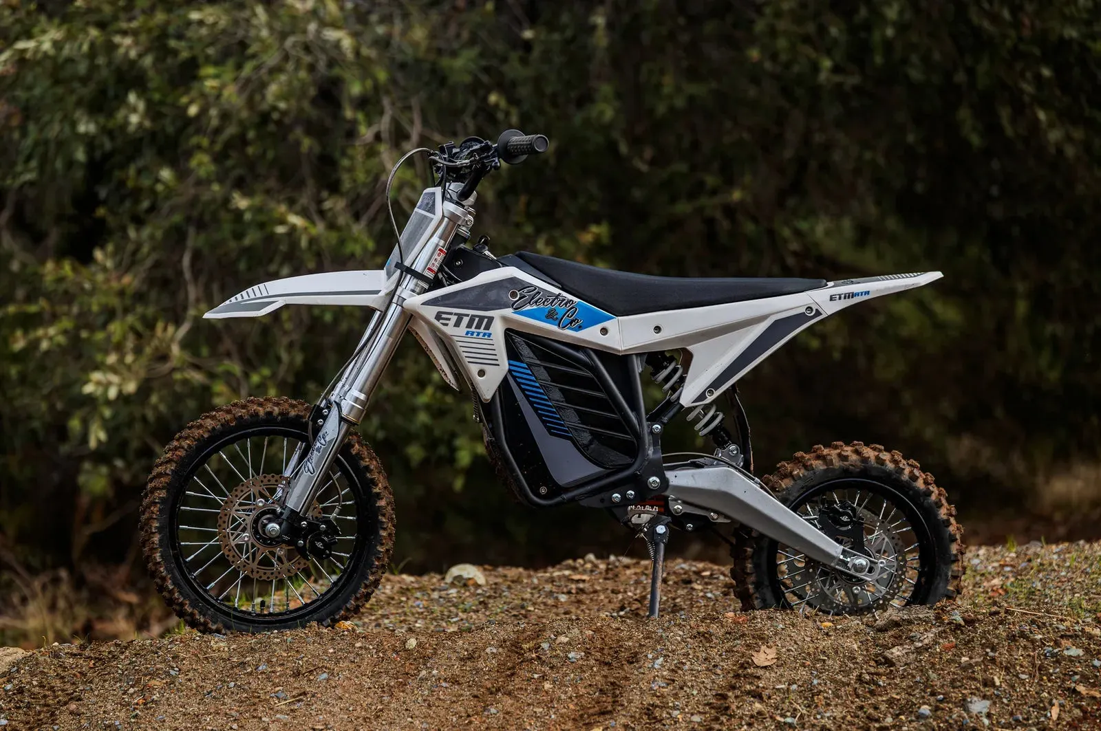 Older teenage rider with a high-performance electric dirt bike