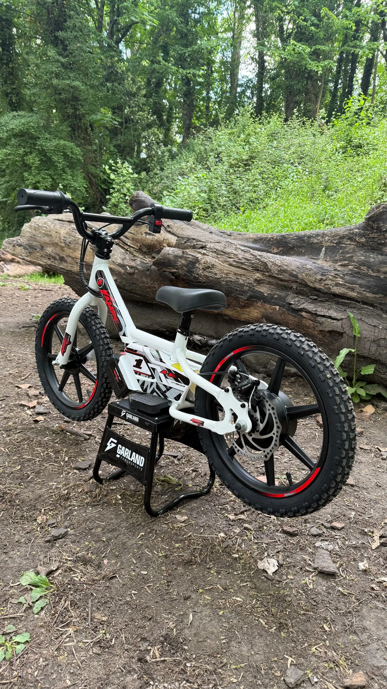 Amped A16 electric balance bike for younger riders