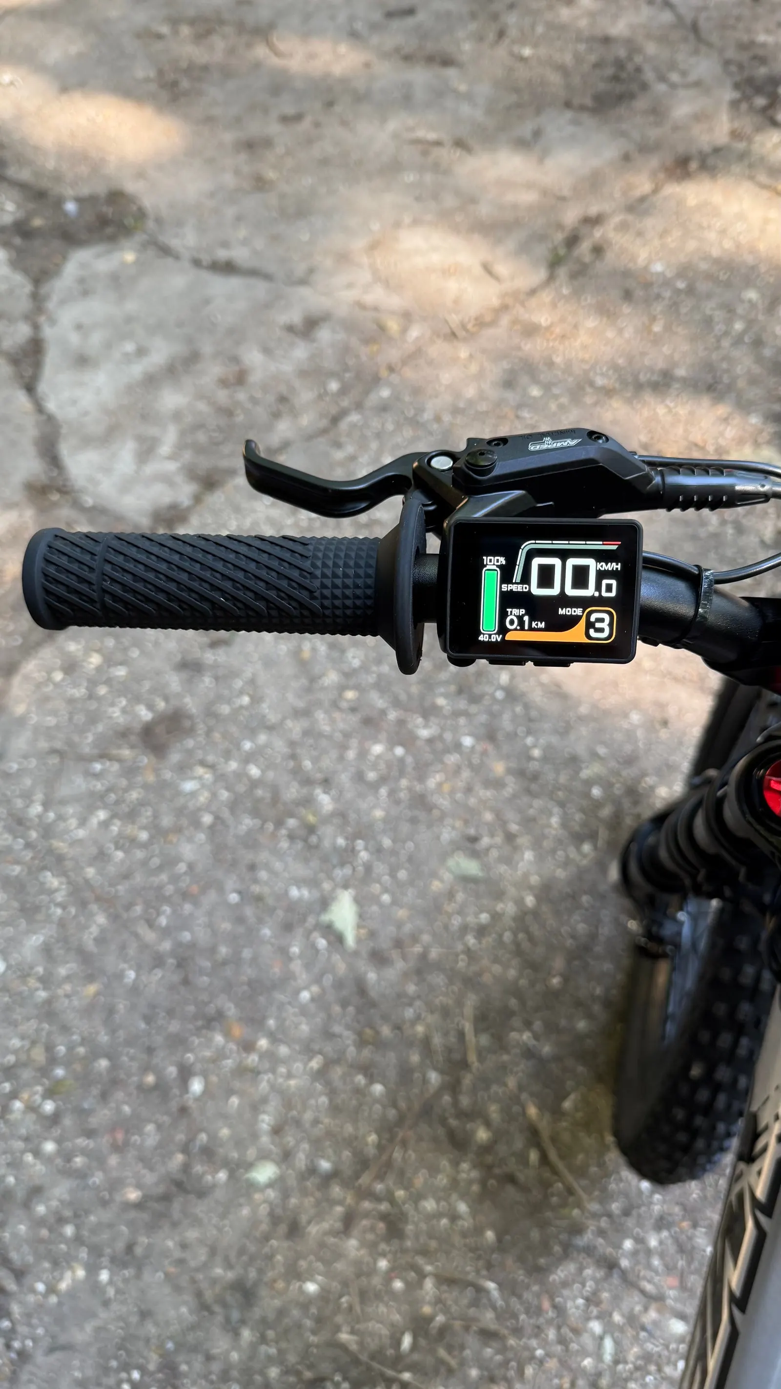 Amped A20 Comp bike detail