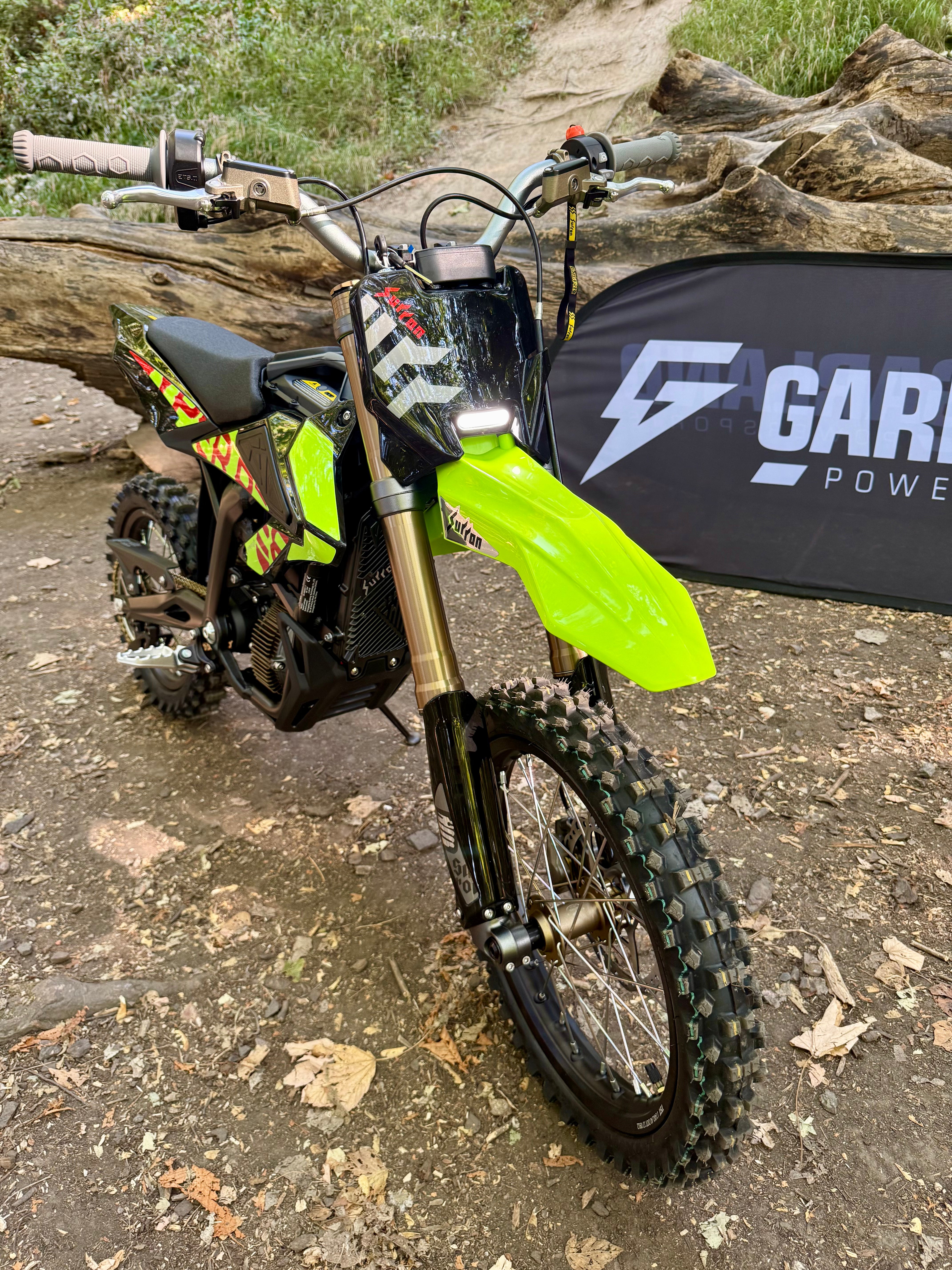 2026 Sur-Ron Hyper Bee compact electric dirt bike photographed by Garland Powersports