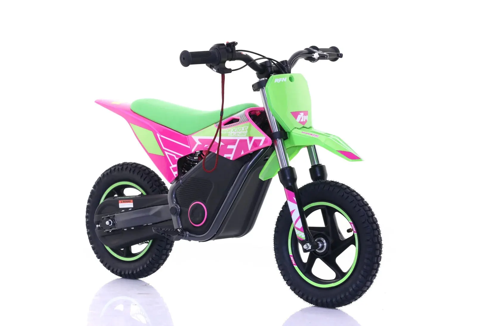 RFN Warrior SX-E400 Electric Bike - Green Pink