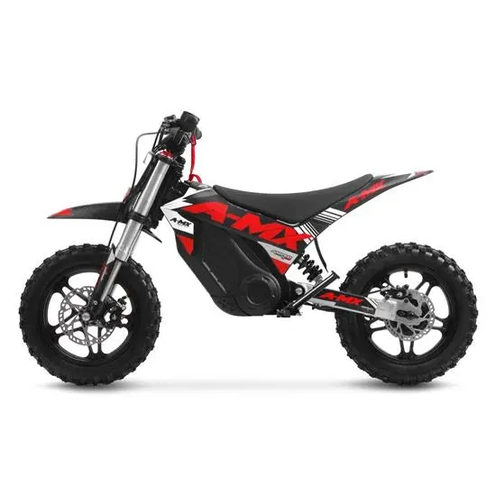 Black Amped A-MX 10 inch electric dirt bike