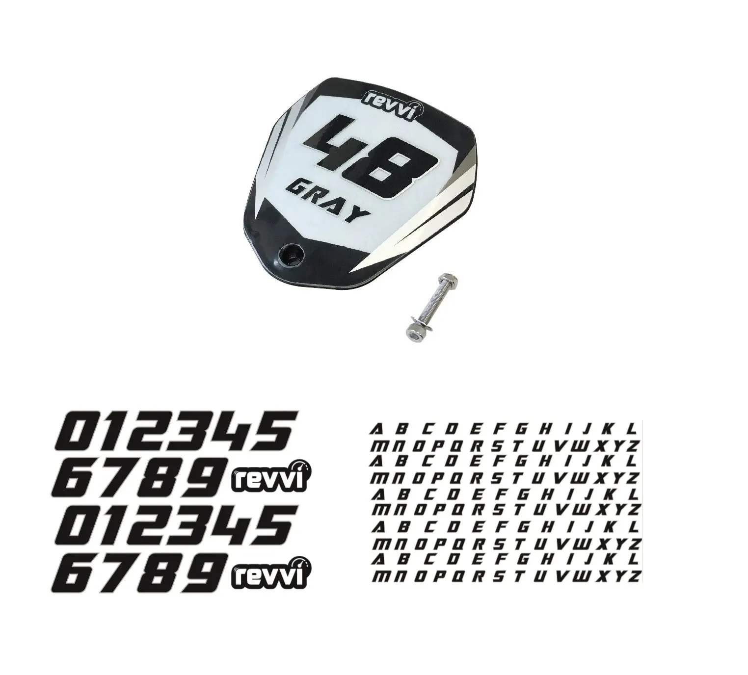 Revvi Number & Name Board Kit (12", 16" & 16" Plus)