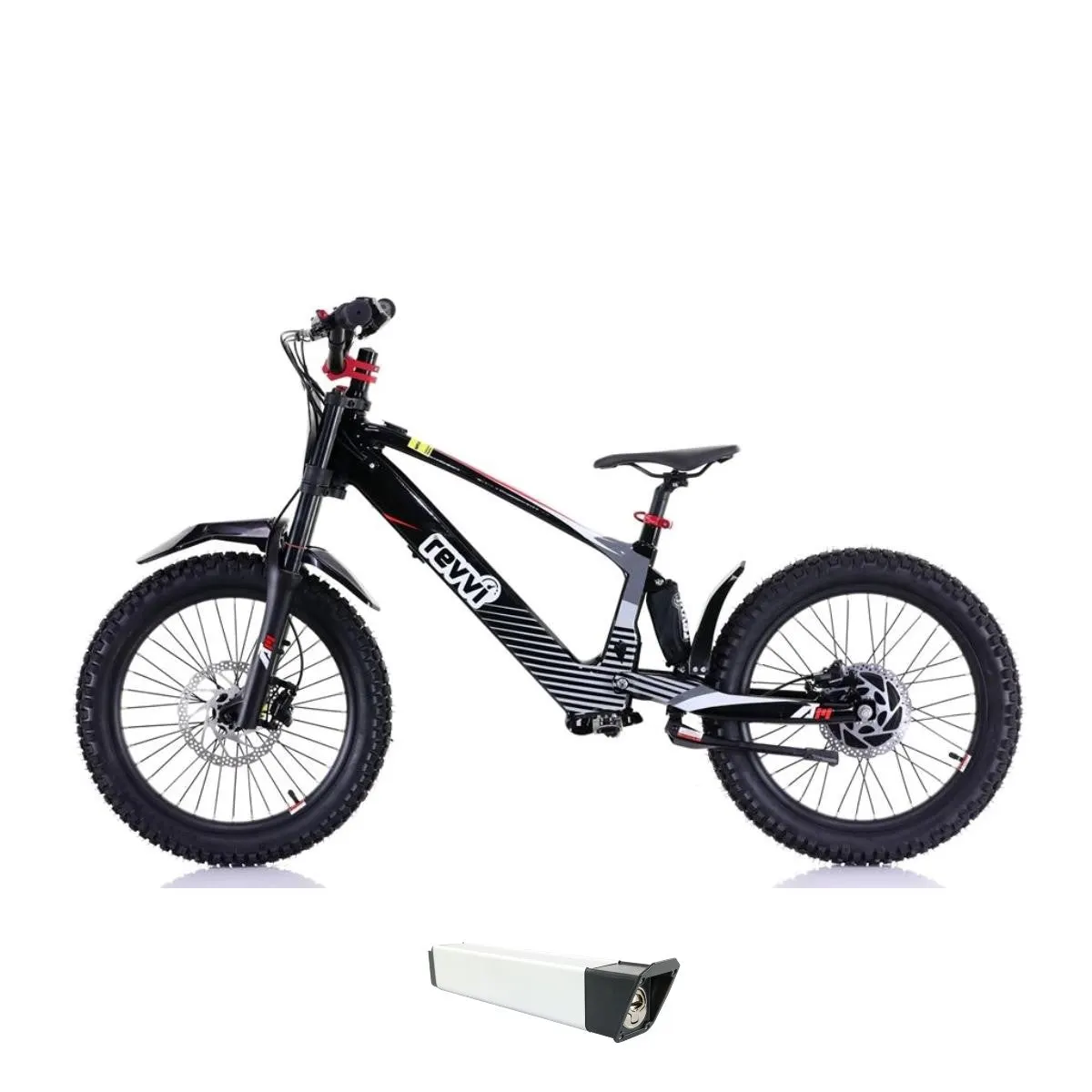 Revvi 20 Electric Bike + Spare Battery Bundle – Black