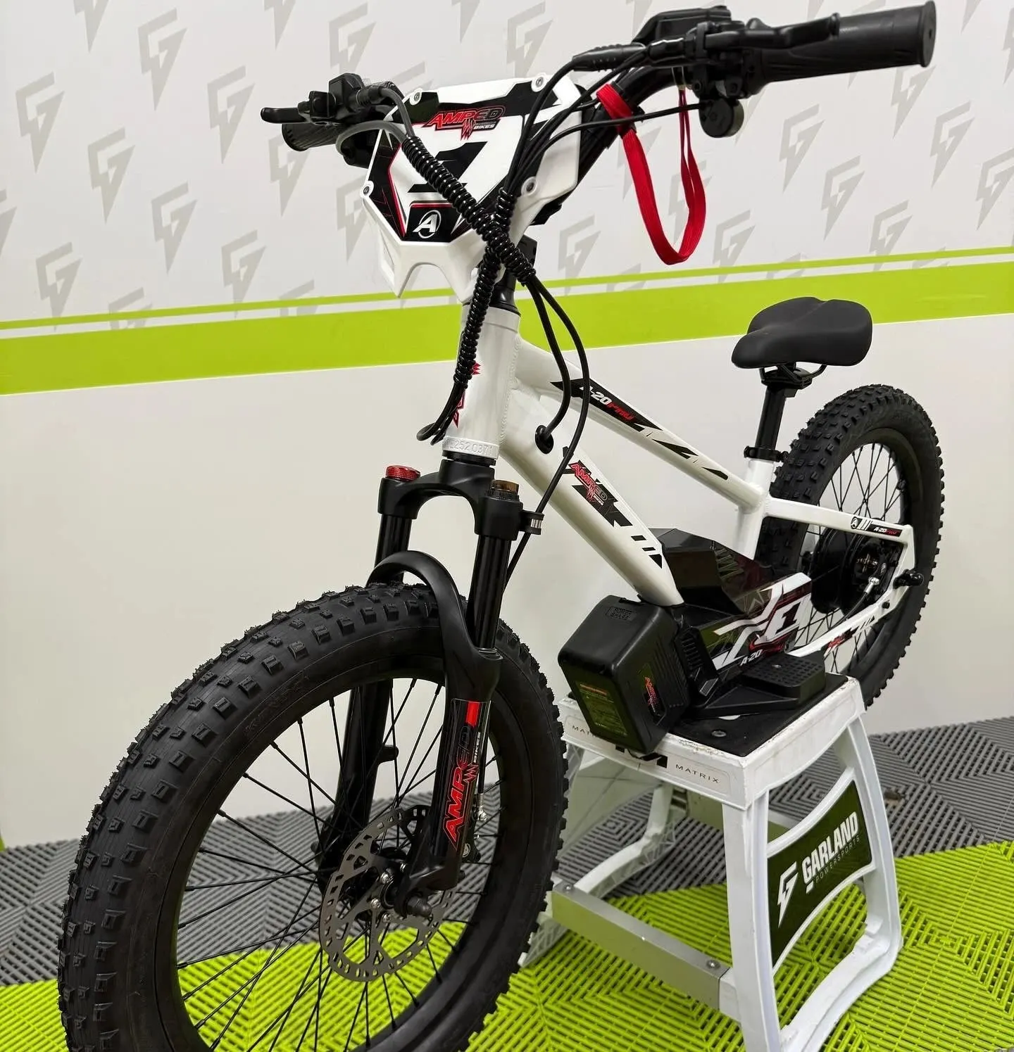Amped A20 Pro electric bike photographed by Garland Powersports